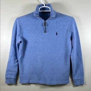 Ralph Lauren Light Blue Quarter Zip Pullover Long Sleeve Sz SP